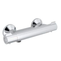 Miscelatore termostatico per doccia – 8024559646849 – cromato, 2 rosette, 2 connettori – THEWA