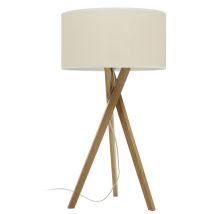 Tischlampe Wood E27 42W – Buche – Durchmesser 38 cm – Höhe 70 cm – Nordischer Stil – Wohnzimmer Schlafzimmer