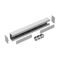 Ggk - Kit Goulotte Électrique 65x100mm L.0,6m Prééquipé 3pc 2p+t Et 2 Embouts Alu Ws10227