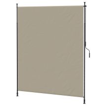 Store Vertical 200 X 292 Cm, Store Rétractable, Protection Solaire Réglable, Brise-vue Latéral, En Aluminium, Sable