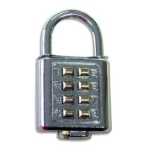 Lucchetto A Combinazione Safetool Acciaio Nichelato 35 Mm