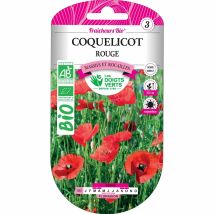 Semi di papavero rosso bio – Manutenzione e cura del giardino – Agricoltura biologica – Fioritura: maggio a luglio – Le Dita Verdi