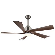 Globo Lighting – Ceiling Fan 132cm with LED Light and Remote Control – 20W LED, 6 Speeds, Dimmable, 2700K-6500K