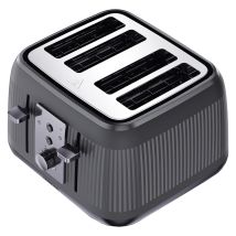 Kenwood – 4 Slice Dusk Toaster – Grey – 4 Slots – 5 Browning Levels – Hi-Rise Function – Defrost Function