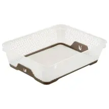 Mini-panier, Antidérapant, Din A5, 26,5 X 20 X 7 Cm, Jonas, Transparent/marron, Transparent/marron