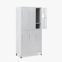 Armoires Casiers 6 Compartiments 90x45 H180 Pour Vestiaire Etna Light