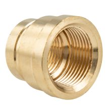 Tecuro Muffe Reduziert, Beidseitig Innengewinde Rp 1/2 X 3/8 Zoll, Messing Blank Cw617n