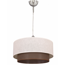 Fab 2.810/35-beis/marr Colgante Doble 1l. Beis/marron Cilind Regx35x35