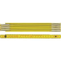 Mbi - Gliedermaßstab Länge 2 M Breite 16 Mm Mm/cm Eg Iii Buche Gelb