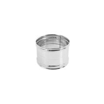 Manguito hembra-hembra para tubos de humo – Diámetro 200 – Acero AISI 304L – Conector de 0,50 mm