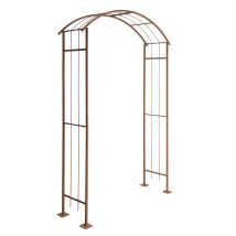 Estexo - Rosenspalier Rosenbogen Torbogen 140 Cm Rankhilfe Rost Metall Kletterhilfe Bogen