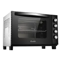 Mini horno Comelec 6050 IE – Acero inoxidable, negro – 60L – Control giratorio – 2000W – Independiente