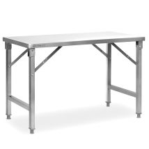 Tavolo In Acciaio Inox Mahlzeit, 120 X 60 X 80 Cm, Tavolo Da Lavoro, Tavolo Da Cucina, Tavolo Di Preparazione In Acciaio Inox