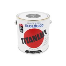 Titan - Lux Ecológico Esmalte Al Agua Mulisuperficie Brillante Negro 2,5 L