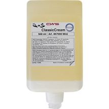 Jabón en crema Classic Cream – 12 botes de 0,5 l – Suave – Color amarillo transparente – Hidratantes