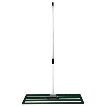 Rasenrakel 100cm Levelingrake Rasen Rakel Rake Stahl Grün 1.9m Flächenebener