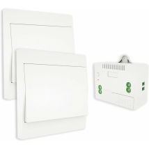 Interruttore Wireless Rf433, Senza Batteria, Interruttore A Parete Con Telecomando, Autoalimentato, Nessun Cablaggio Richiesto, Trasmettitore Per 
