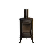 Estufa De Leña De Hierro Fundido Modelo Eliptiko De 7,5 Kw - Fundicio