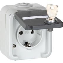 Prise De Courant En Saillie Peha Simple, Ip44,schuko, Marquage Horizontal, D 6620 Wab Na Vs