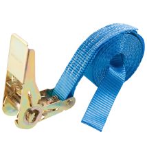 Arebos - 10x Cinghie A Cricchetto 6 M, 800 Kg, Larghezza 25 Mm Per Carichi Pesanti
