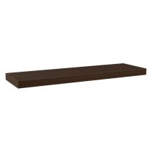 Mensola Da Muro, Mensola Tamburata, Scaffale Legno, Mensola Da Parete, Wengè, 80x25x5 Cm - Minerva