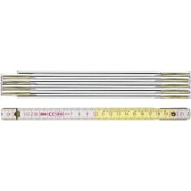 Metro pieghevole in legno di faggio 2 m – 980904200 – Calibrato di fabbrica – Precisione Classe EG III – MBI