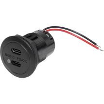 Power Usb-c Doppelsteckdose Pd/qc Ev Mit Led Max 2x 30 Watt Belastbarkeit Strom Max.=3 A 12 - Procar