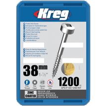 Kreg – Tornillo para agujeros embutidos – 0647096809010 – 50mm – Zinc – Pack de 100