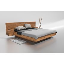 Letto Mutombo 140x200 Rovere Massello Naturale