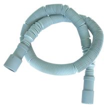 Tubo di Scarico Estensibile – 10950270 – Tubo corrugato in plastica con attacchi diritto-diritto – 1,5m – IDROBLOCK