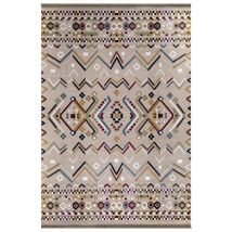 Tezeta - Tappeto Antiscivolo Multicolor Beige Con Decori Colorati 160x230
