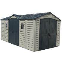 Caseta Cobertizo Pvc Jardin Apex Pro Plus 10.5 X 8 Duramax