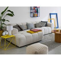 Lisa Design - Ray - 4-sitzer Ecksofa Links - Aus Strukturiertem Stoff - Beige
