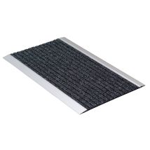 Rocky Anthrazit Teppich 40x60cm – vulkanisierter Gummi – rechteckig – grau/silber