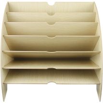 Ymyny File Organizer, Wooden Sorter, Paper Tray, Office Storage For A4 Paper, Magazines And Documents (36.5 X 28 X 28 Cm)