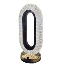 Tech-it - Lampada Led Da Tavolo Ricaricabile Usb Tipo Cristallo Atmosfera Diamante Touch