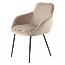 Fauteuil Semi Artisanal Lot De 2 Asa 61x61 Taupe