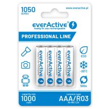 Aaa/r03 Everactive Professional Line 1050 Mah Batterien, 4 Stück