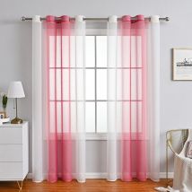 Tende Per Interni Soggiorno Camera Da Letto Cameretta Bimbo Voile Semitrasparenti Righe Con Occhielli Strisce Decorativi Per Tenda Finestra Balcone 