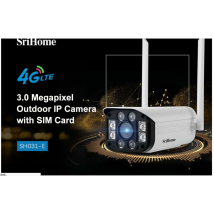 Telecamera 4g Ip Srihome Sh031-e: Sorveglianza Sicura E Affidabile Con Video Hd, Audio In/out, Sd Card Onvif P2p.