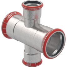 Geberit Mapress C-stahl Kreuzstück Reduziert, Dn 50 / 25, 21122