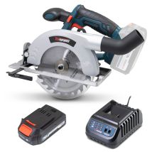 Scie Circulaire Sans Fil 20v 165mm Livrée Avec 1 Batterie 2ah Et Un Chargeur Rapide.