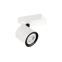 Italux KARLOTA Strahlerlampe GU10 – Schwarz, Weiß – Stahl, Aluminium – 35W – IP20 – 10,5 cm Höhe, 11 cm Länge, 7 cm Breite