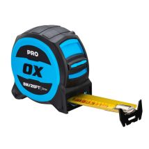 Ox Pro 8m/26ft Magnetic Dual Hook Tape Measure 32mm Wide Tuff Blade Ox-p506408