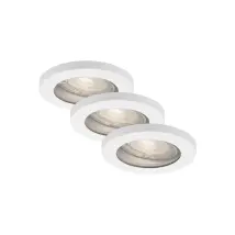 Set De 3 Focos Empotrables Orientables 85 Mm Gu10 Ip65