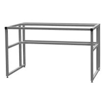 Établi en aluminium workalu – Longueur 1000 mm – Largeur 600 mm – Hauteur 850 mm – Charge maximale 350 kg