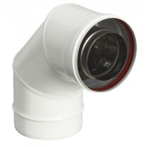 Poujoulat - 90°-bogen Für Kessel Ø80/125 Mm G.p Ec 90-80gp - 17080731