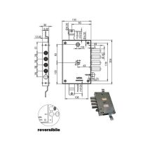 Cerradura Sic.triple Derecha Dm E63 614/280 Moia