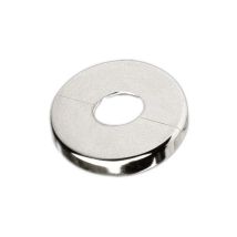 Rosa cromada – Diámetro del agujero 14 mm – Diámetro total 40 mm – PVC