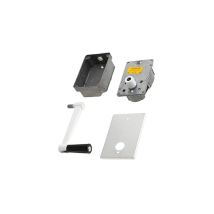 Tecnogas S.r.l. - Conjunto Torno Persiana Mecanismo-caja-placa-manivela Blanca 70090002